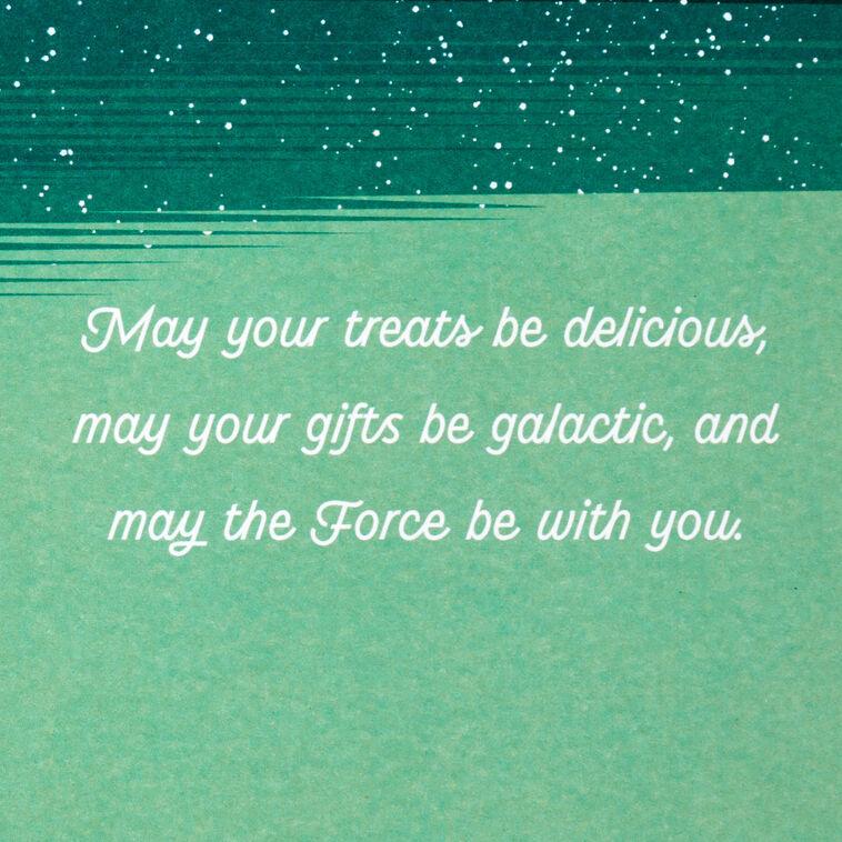 Hallmark Star Wars: The Mandalorian™ Grogu™ May The Force Be With You Christmas Card