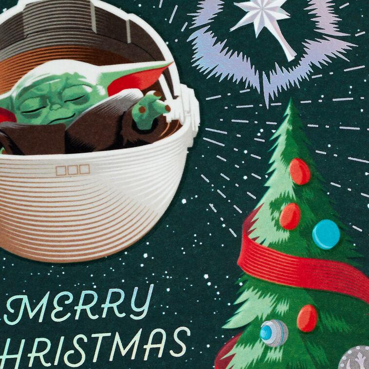 Hallmark Star Wars: The Mandalorian™ Grogu™ May The Force Be With You Christmas Card
