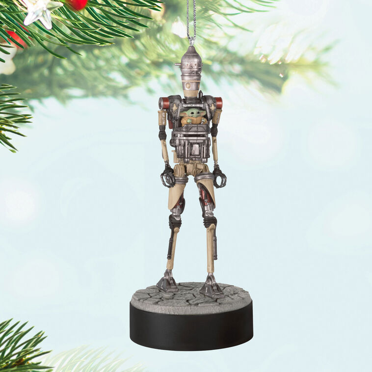 Hallmark Star Wars: The Mandalorian™ Grogu™ Operating IG-12™ Ornament With Sound