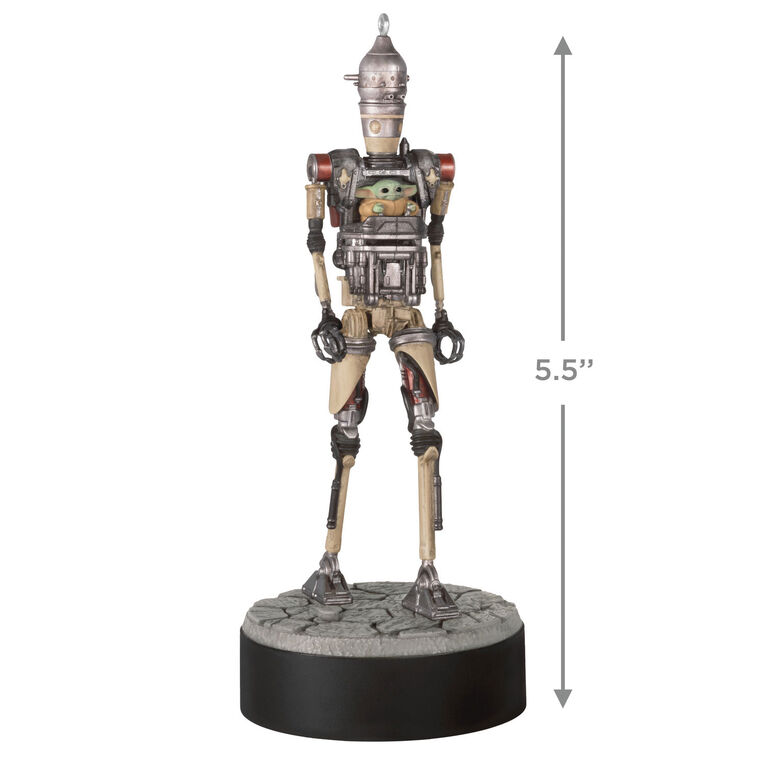 Hallmark Star Wars: The Mandalorian™ Grogu™ Operating IG-12™ Ornament With Sound