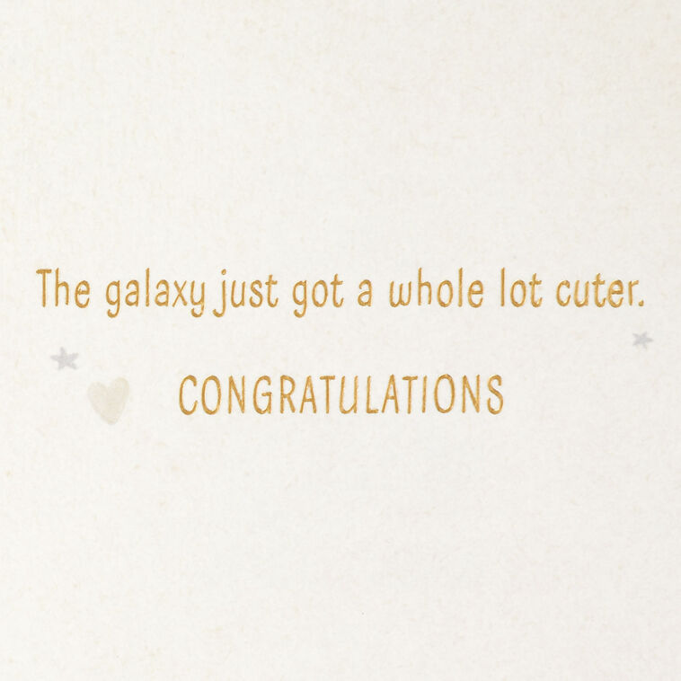 Hallmark Star Wars: The Mandalorian™ Grogu™ The Force Is Strong New Baby Card