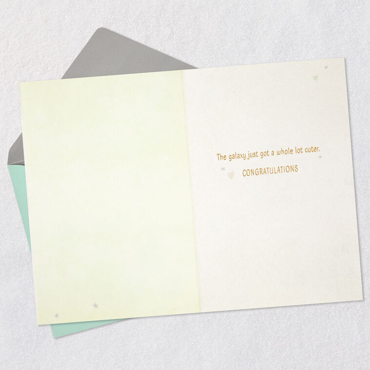 Hallmark Star Wars: The Mandalorian™ Grogu™ The Force Is Strong New Baby Card
