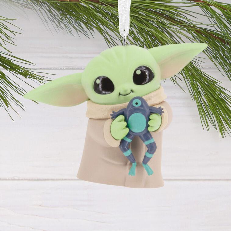 Hallmark Star Wars: The Mandalorian™ Grogu™ With Frog Hallmark Ornament