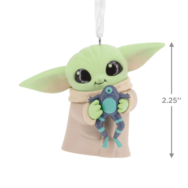 Hallmark Star Wars: The Mandalorian™ Grogu™ With Frog Hallmark Ornament