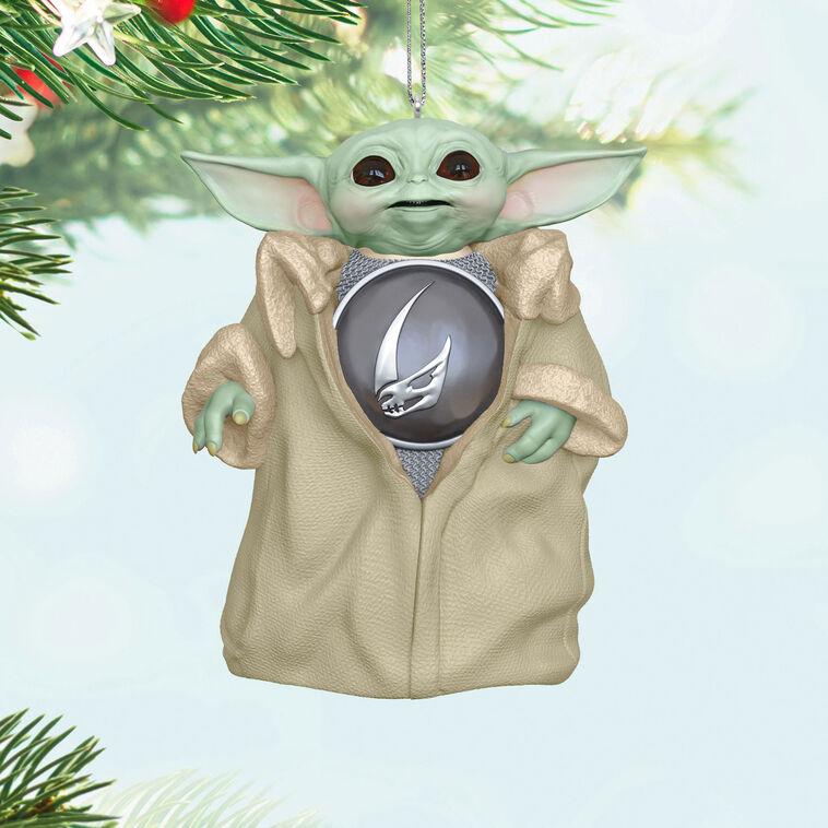 Hallmark Star Wars: The Mandalorian™ Grogu™ With Mudhorn Signet Ornament