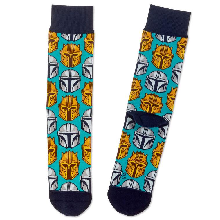 hallmark Star Wars: The Mandalorian™ Helmet Novelty Crew Socks