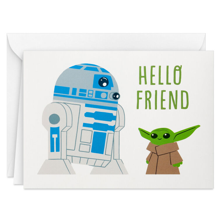 Hallmark Star Wars: The Mandalorian™ R2-D2™ And Grogu™ Blank Notes Pack Of 10