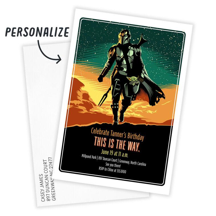 Hallmark Star Wars: The Mandalorian™ This Is The Way Birthday Invitation