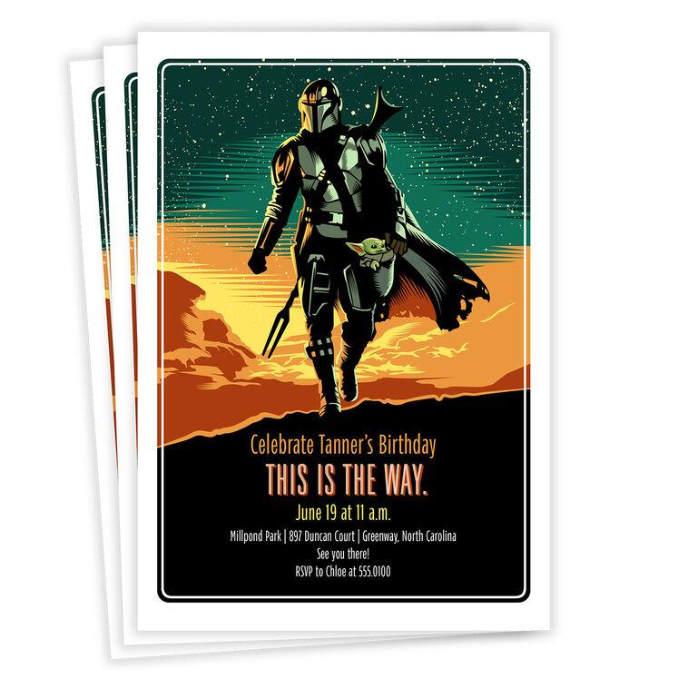 hallmark Star Wars: The Mandalorian™ This Is the Way Birthday Invitation