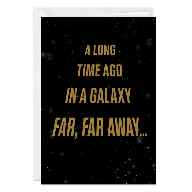 hallmark Star Wars™ A Long Time Ago Funny Custom Birthday Card