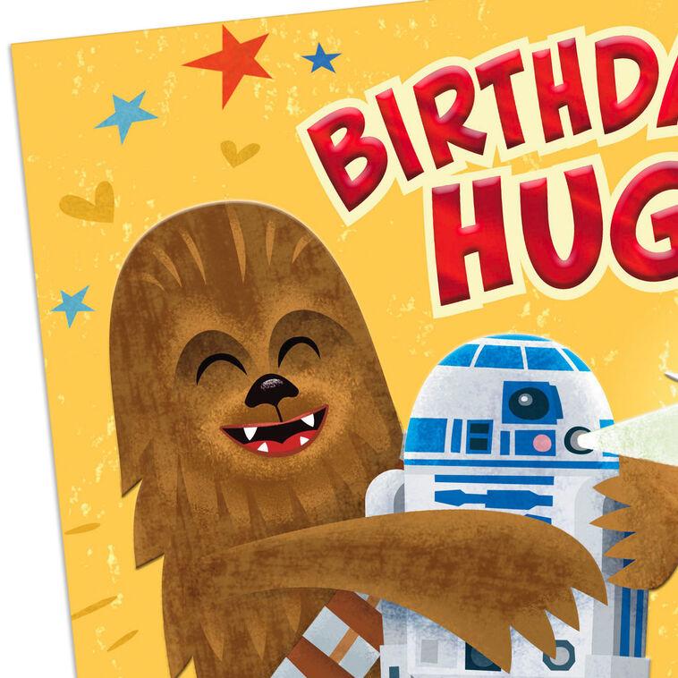 Hallmark Star Wars™ Chewbacca™ And R2-D2™ Hugs Birthday Card For Kids