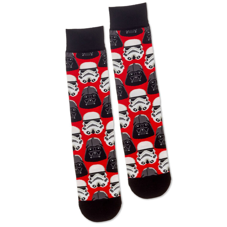 Hallmark Star Wars™ Darth Vader™ And Stormtrooper™ Helmet Novelty Crew Socks