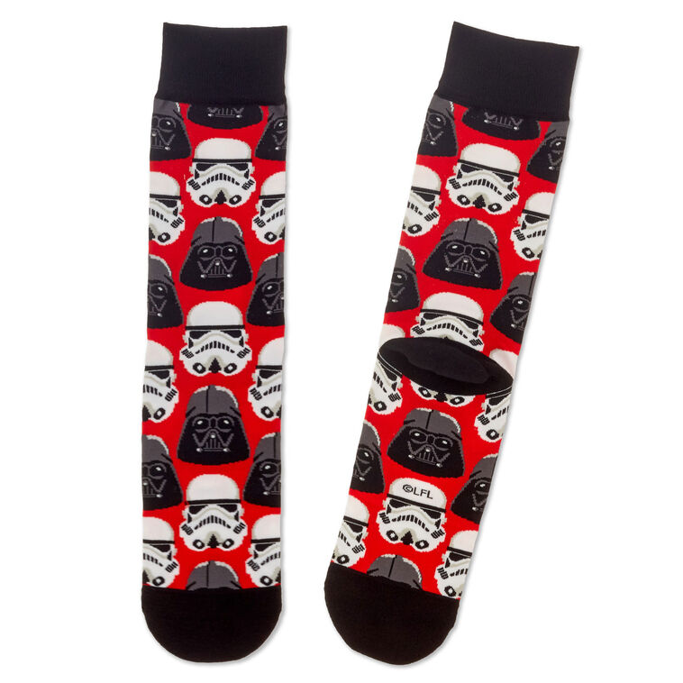 hallmark Star Wars™ Darth Vader™ and Stormtrooper™ Helmet Novelty Crew Socks
