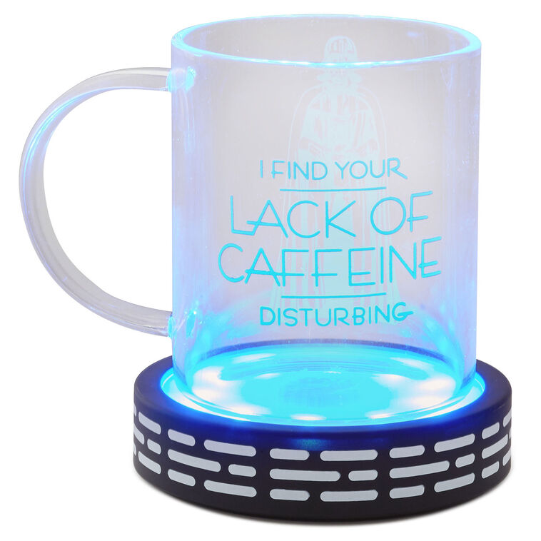 Hallmark Star Wars™ Darth Vader™ Holographic Light-Up Mug With Base 13 Oz