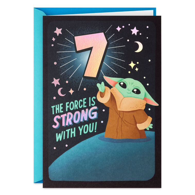 hallmark Star Wars™ Grogu™ Epic Day 7th Birthday Card