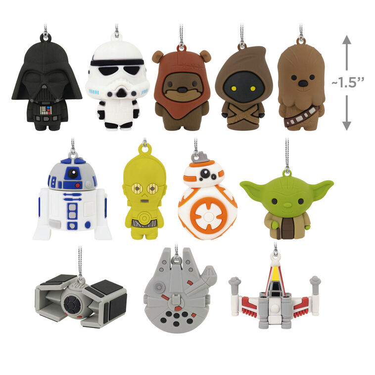 Hallmark Star Wars™ Hallmark Countdown Calendar Paper Tree Set With 12 Mini Ornaments