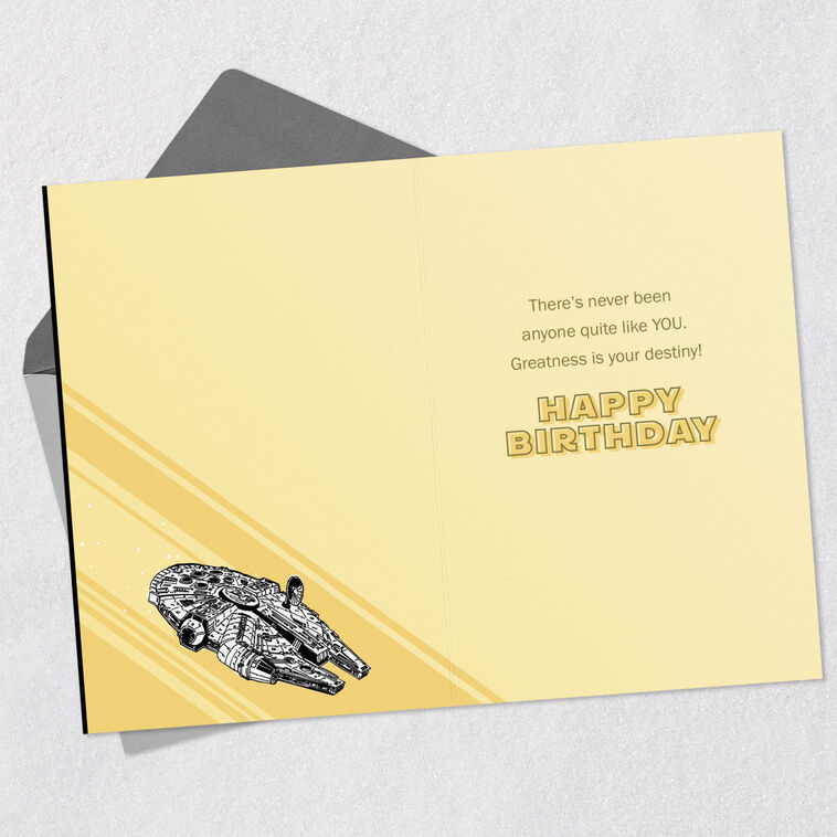 Hallmark Star Wars™ Millennium Falcon™ Birthday Card For Grandson