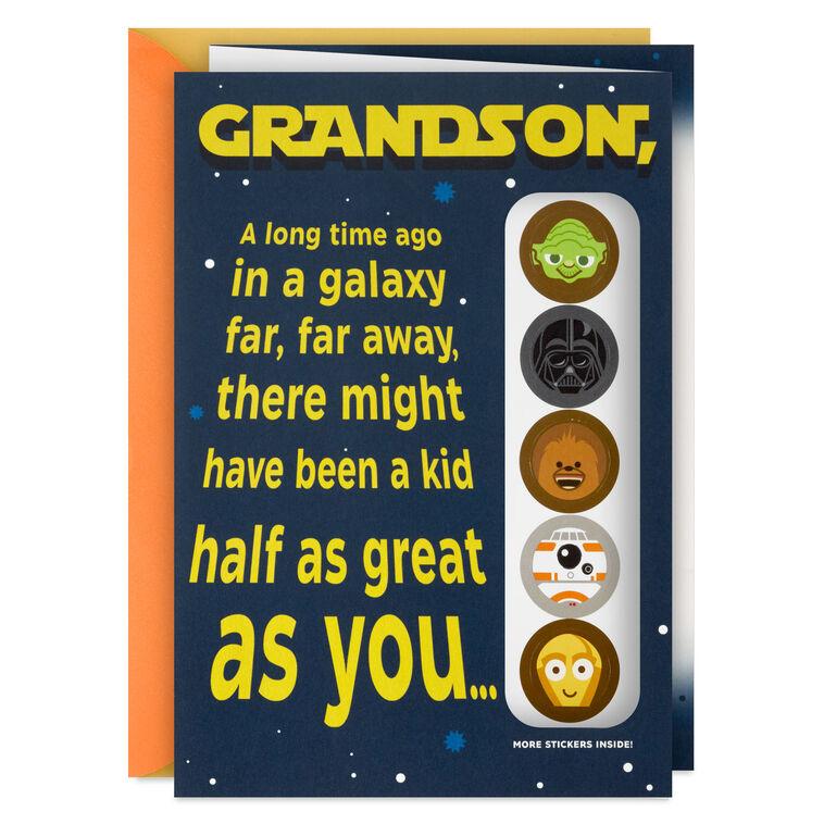 hallmark Star Wars™ No One’s Even Half as Great Birthday Card for Grandson
