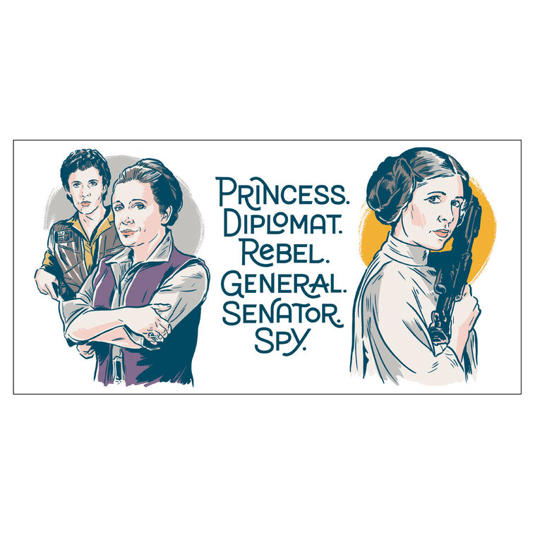Hallmark Star Wars™ Princess Leia™ Collectible Drinking Glass 13.5 Oz