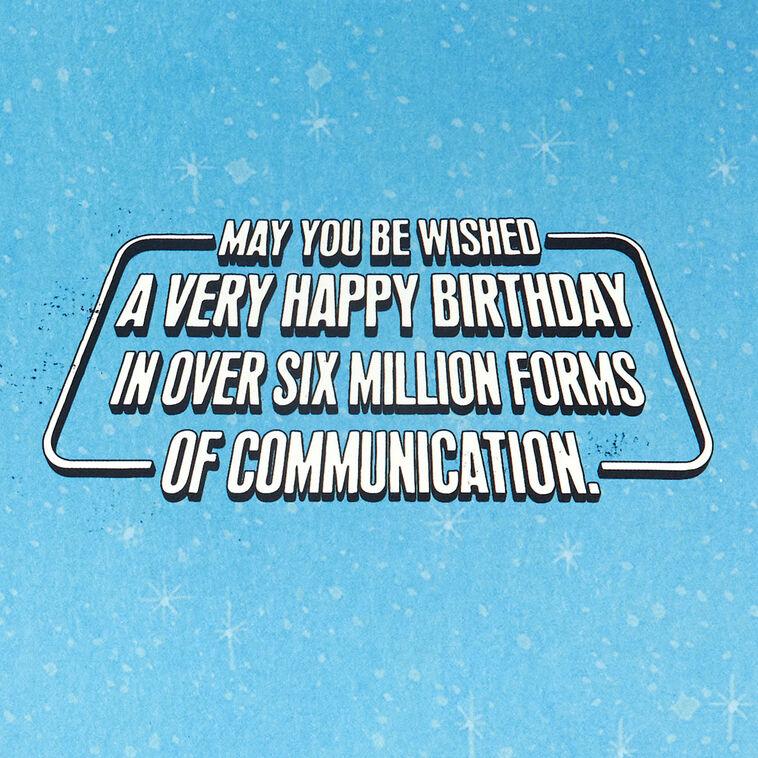 Hallmark Star Wars™ R2-D2™ And C-3PO™ Droid Tune Funny Musical Birthday Card