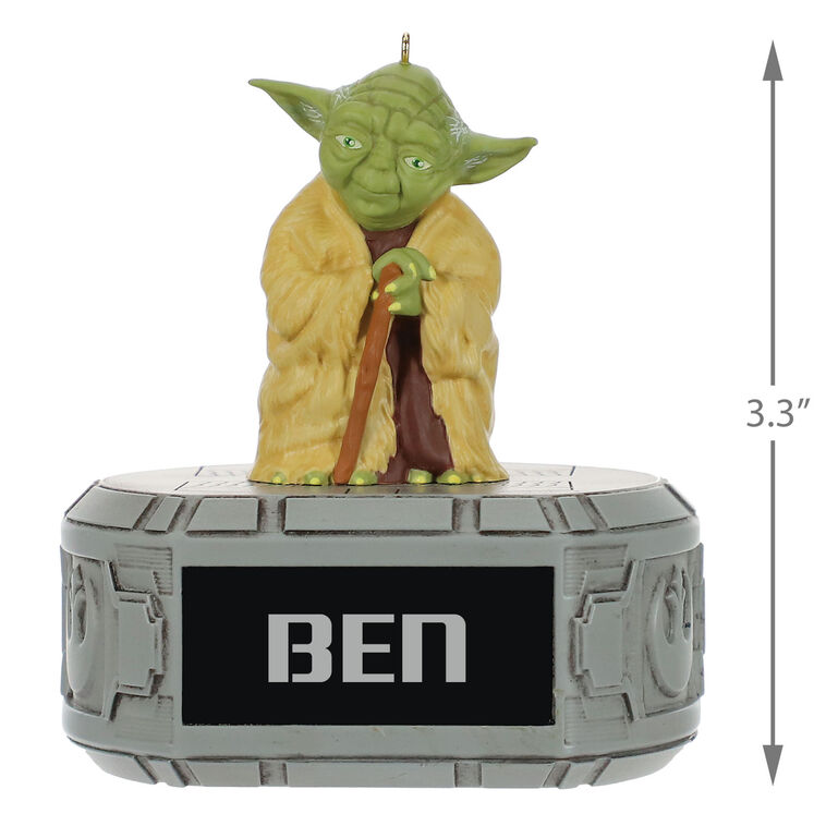 Hallmark Star Wars™ Yoda™ Personalized Ornament Custom Text