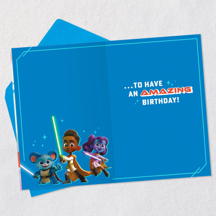Hallmark Star Wars: Young Jedi Adventures™ Nubs™ Birthday Card For Kid
