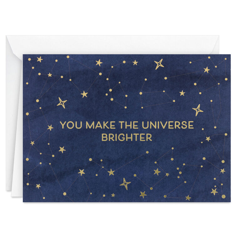 Hallmark Starry Blue You Make The Universe Brighter Blank Thank You Notes Pack Of 10