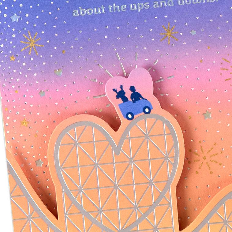 Hallmark Starry Roller Coaster Anniversary Card For Couple