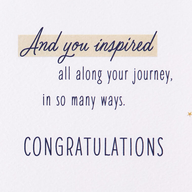 Hallmark Starry Sky Inspiring Journey Congratulations Card