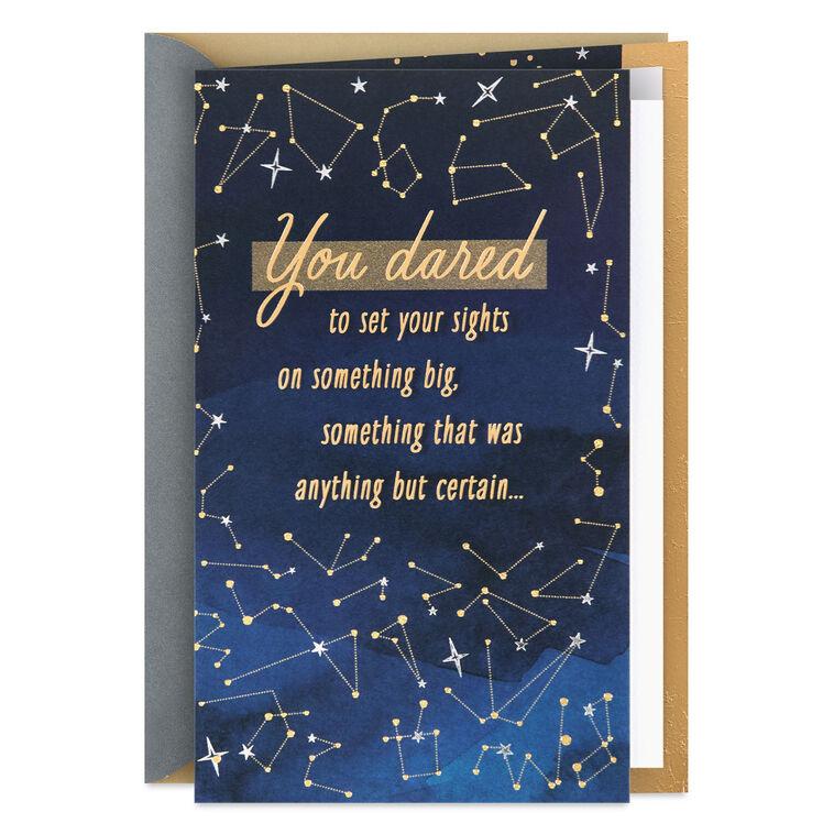 hallmark Starry Sky Inspiring Journey Congratulations Card