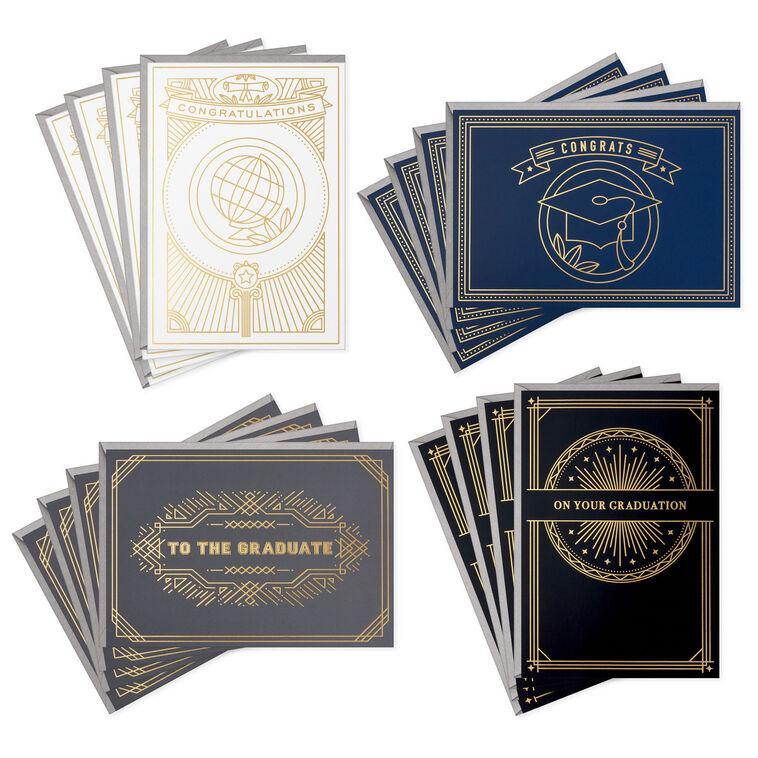 hallmark Stately Styles Graduation Cards Assortment Pack of 16