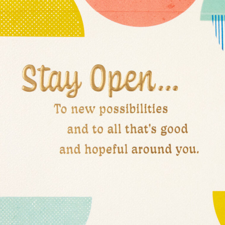 Hallmark Stay Open Focused And Positive Birthday Card For Daughter