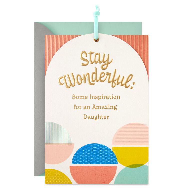 hallmark Stay Open Focused and Positive Birthday Card for Daughter