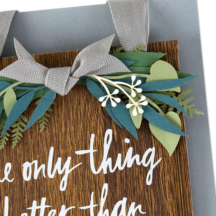 Hallmark Staying In Love Anniversary Card With Hanging Wood Sign