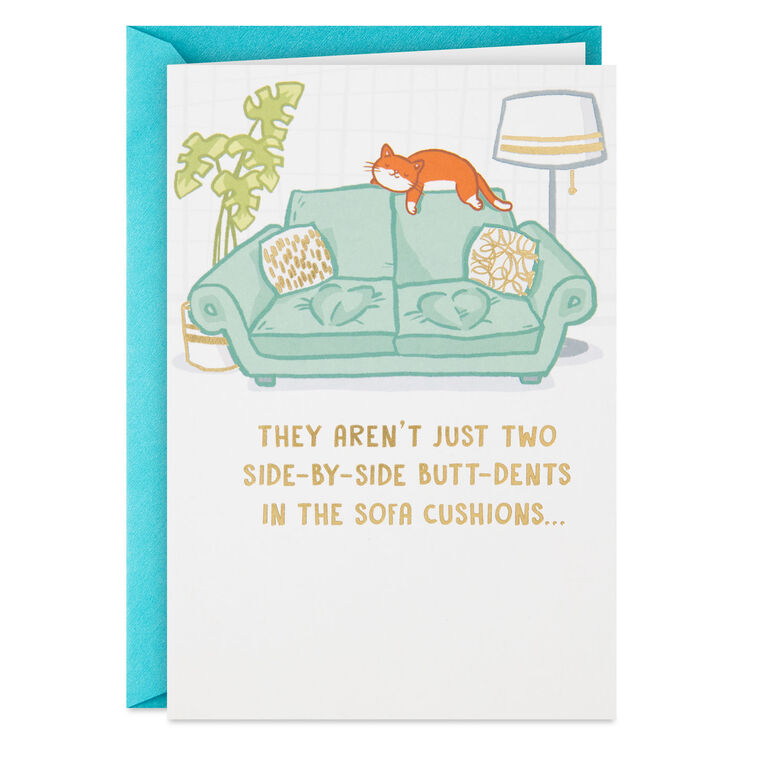 hallmark Still Sitting Next to Each Other Funny Anniversary Card for Couple