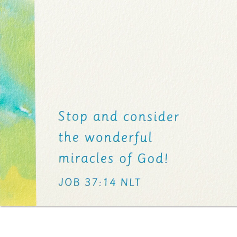 Hallmark Stop Look Listen And Enjoy Religious Birthday Card