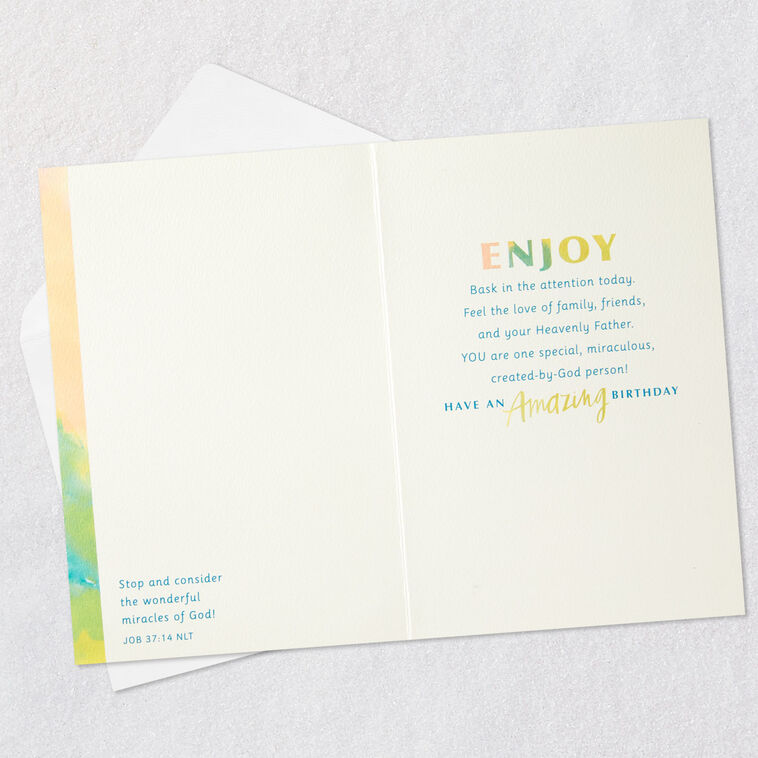 Hallmark Stop Look Listen And Enjoy Religious Birthday Card