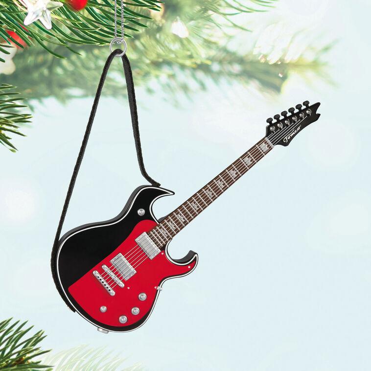 Hallmark Street Fighting Man Guitar Musical Ornament
