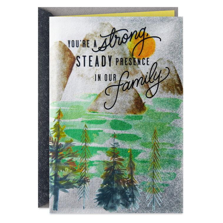hallmark Strong and Steady for Our Family Birthday Card for Him