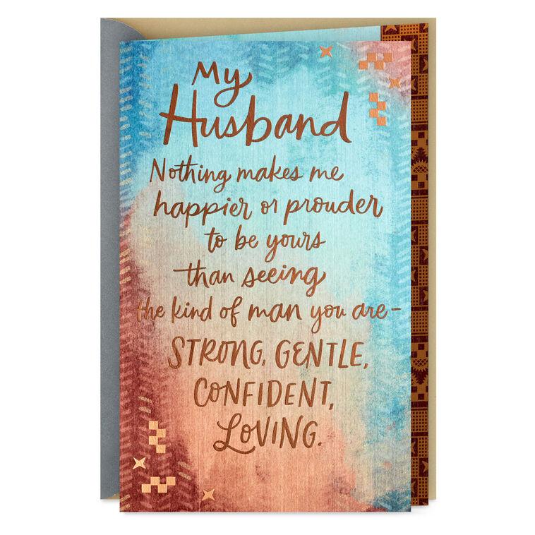 hallmark Strong Gentle Confident Anniversary Card for Husband