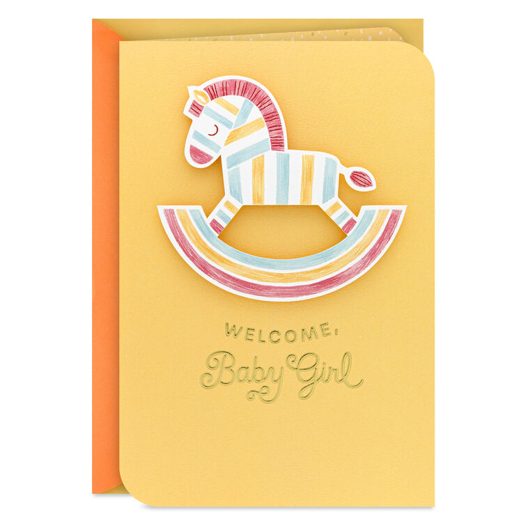 hallmark Strong Unique and Loved New Baby Girl Card