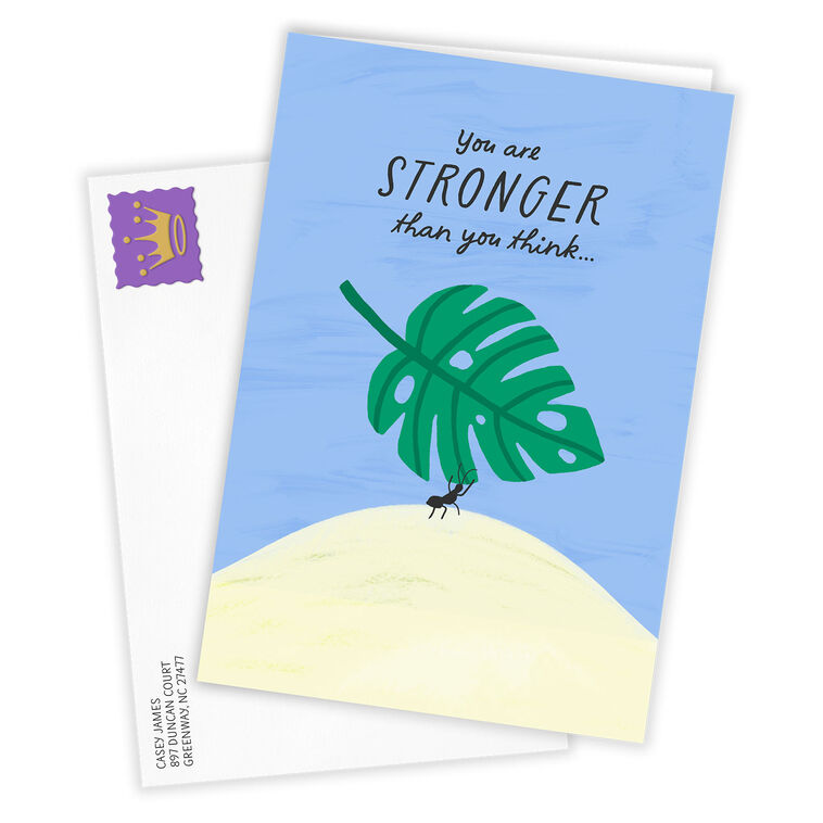 Hallmark Stronger Than You Think Custom Encouragement Card