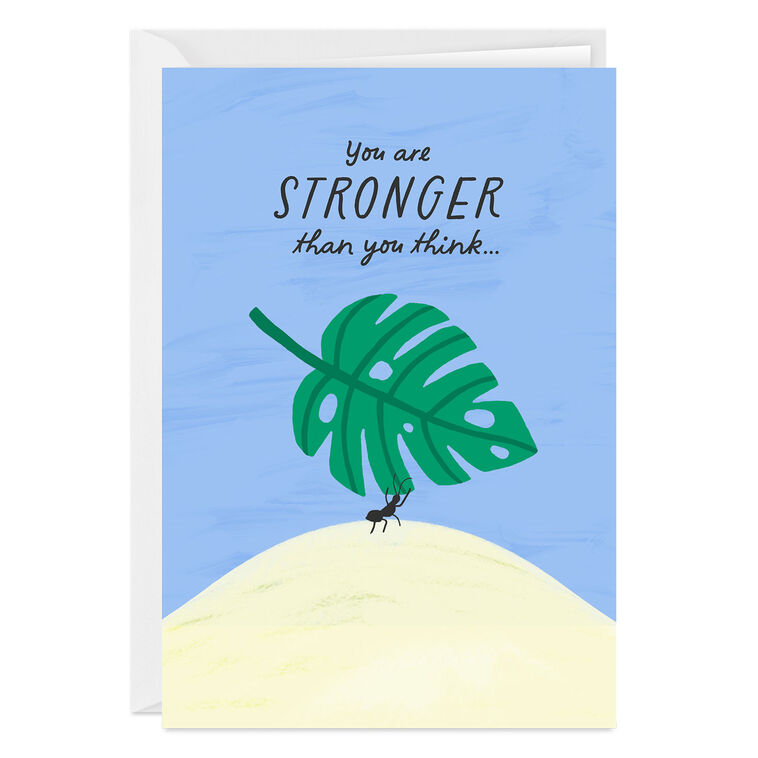 hallmark Stronger Than You Think Custom Encouragement Card