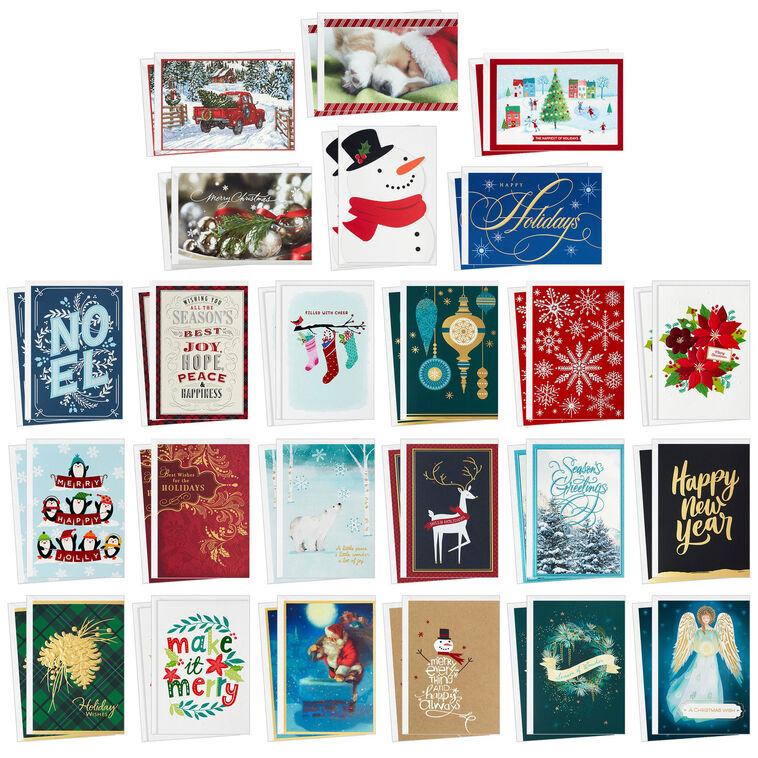 Hallmark Stylish Holidays Christmas Card Assortment In Decorative Box Pack Of 48