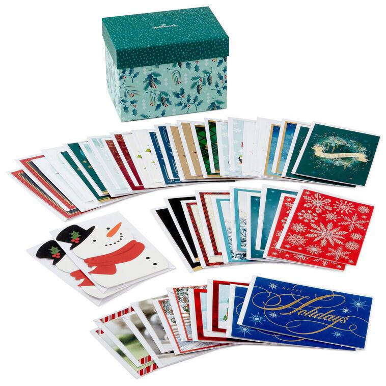 Hallmark Stylish Holidays Christmas Card Assortment In Decorative Box Pack Of 48