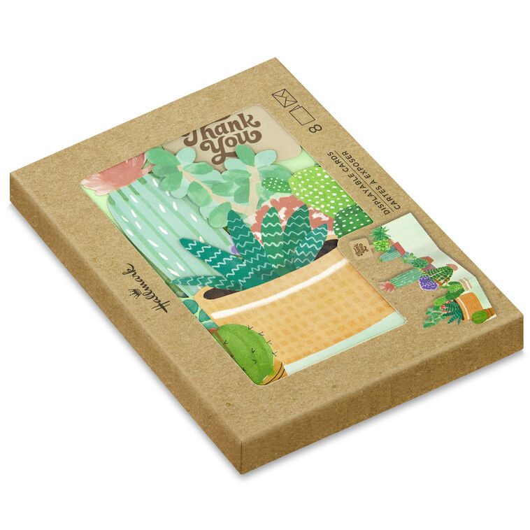 Hallmark Succulents Collection Blank Thank You Notes Pack Of 8
