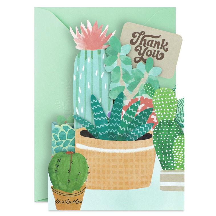 hallmark Succulents Collection Blank Thank You Notes Pack of 8