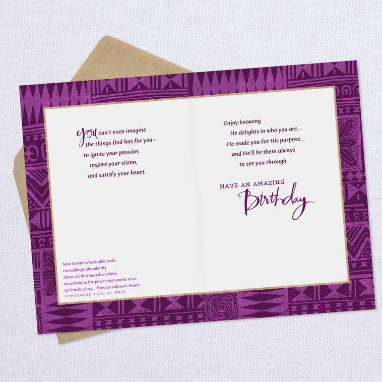Hallmark Succulents May The Lord Bless You Religious Birthday Card