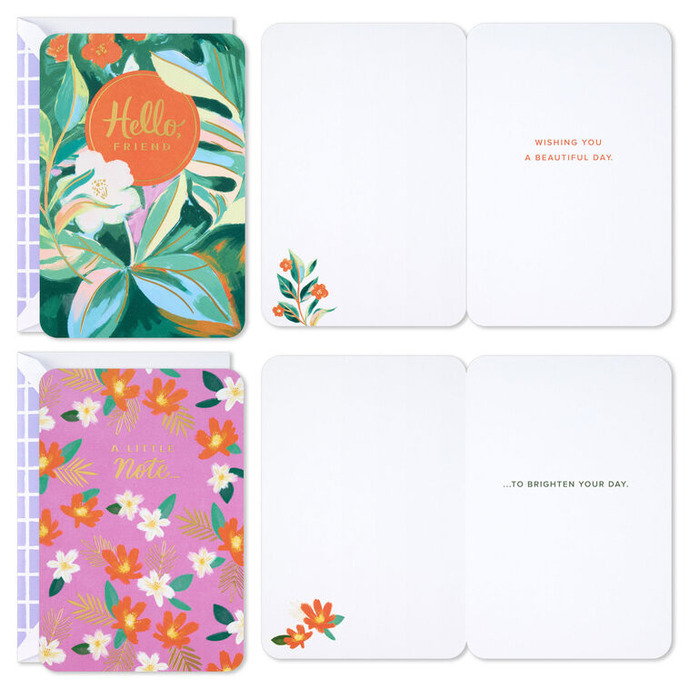 Hallmark Sumptuous Florals Assorted Multi-Occasion Cards Pack Of 4