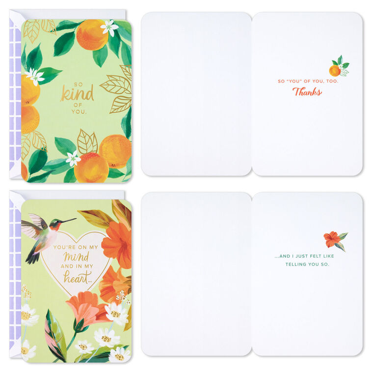 Hallmark Sumptuous Florals Assorted Multi-Occasion Cards Pack Of 4